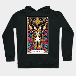 Bengal  Cat Tarot Card Hoodie